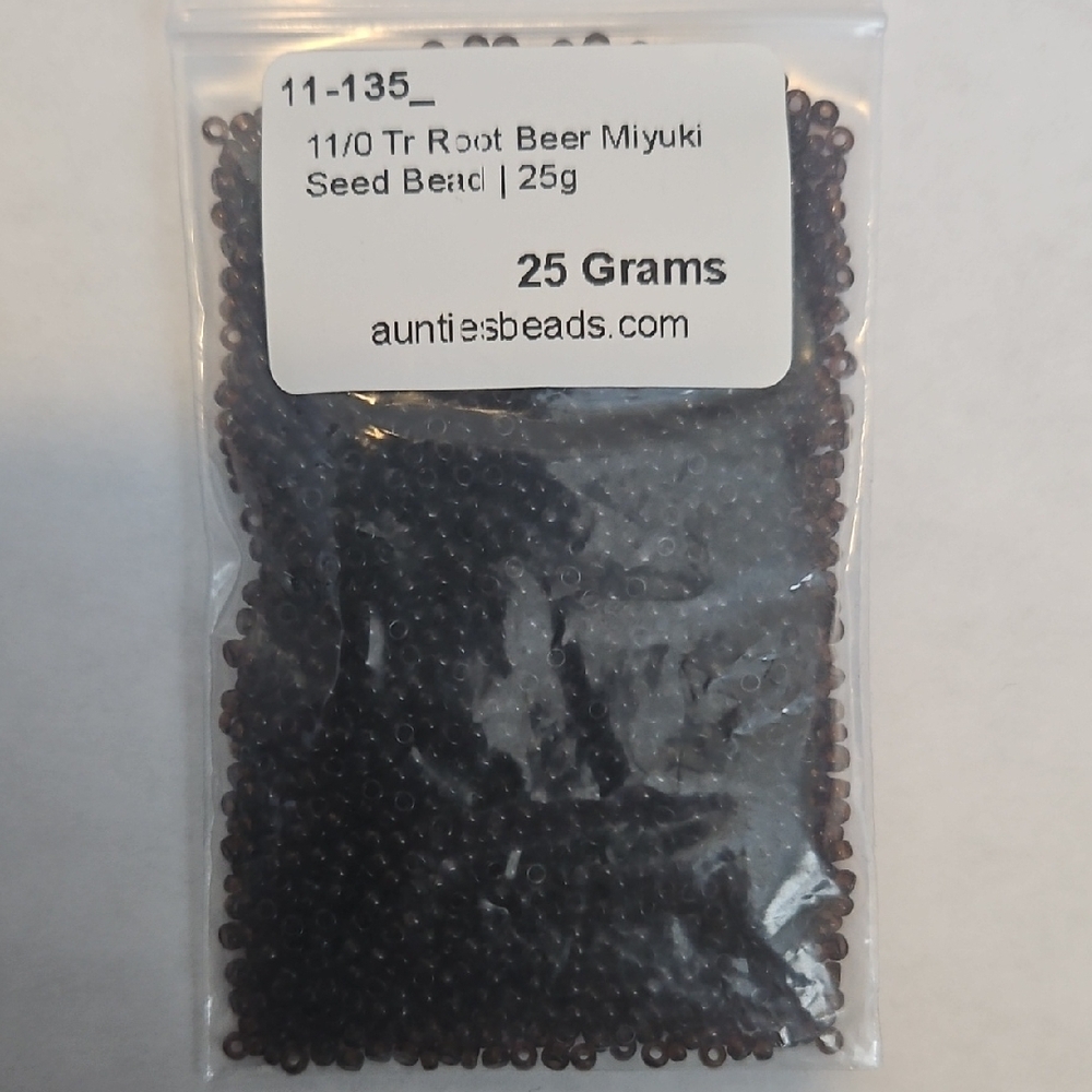 Miyuki 11/0 Seed Beads in Brown, Grey, Orange, and Cream - Picture 2 of 7